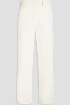 NILI LOTAN Elliot stretch-cotton twill straight-leg pants - White - US 6