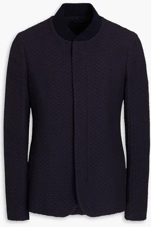 Emporio Armani Cloqué blazer - Blue - IT 46
