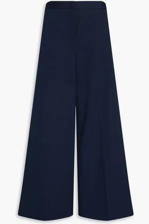 Fabiana Filippi Cotton-poplin wide-leg pants - Blue - IT 50