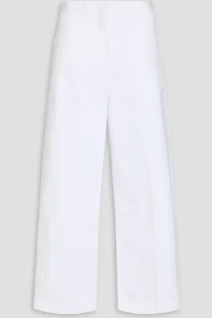 Fabiana Filippi Cotton-poplin wide-leg pants - - IT 48