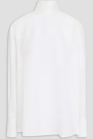 Fabiana Filippi Pussy-bow silk crepe de chine blouse - - IT 38