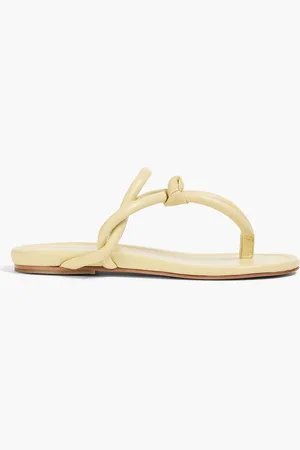 Fabiana Filippi Knotted leather sandals - Yellow - EU 40