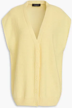 Fabiana Filippi Sequin-embellished cotton-blend cardigan - Yellow - IT 38