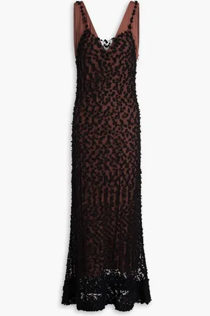 Altuzarra Rivette open-knit wool and silk-blend maxi dress - - XS