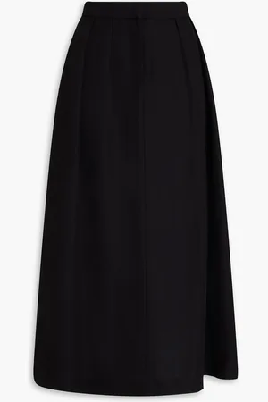 Fabiana Filippi Pleated twill midi skirt - - IT 42