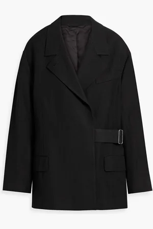 Acne Studios Belted wool and hemp-blend twill blazer - - DE 38