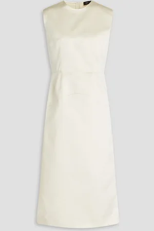 Fabiana Filippi Duchesse-satin midi dress - White - IT 44