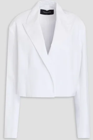Fabiana Filippi Spencer cotton-poplin blazer - - IT 40