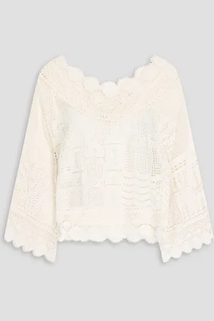 Farm Rio Guipure lace blouse - White - S