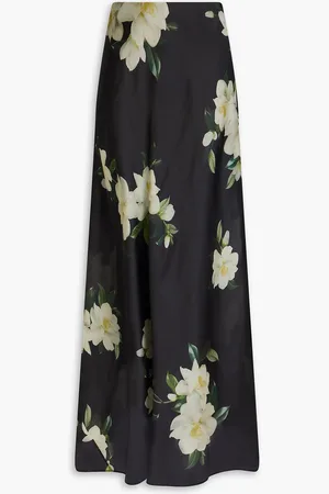 ZIMMERMANN Floral-print silk-organza maxi skirt - - 2