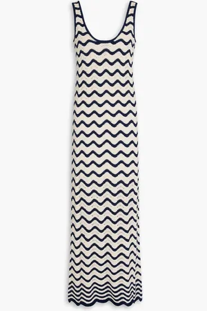 ZIMMERMANN Crochet-knit cotton maxi dress - Blue - 1