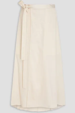 Joseph Alix cotton-poplin midi wrap skirt - White - FR 34