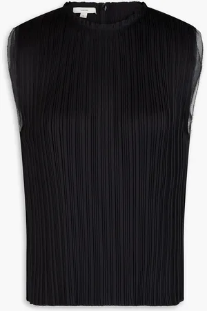 Vince Plissé-satin top - - S