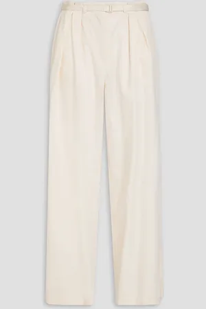 Joseph Tunius cotton-sateen wide-leg pants - White - FR 34