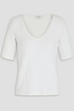 Vince Seersucker top - - L