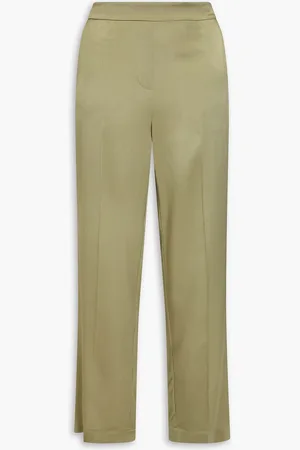Joseph Tova silk-satin straight-leg pants - Green - FR 34