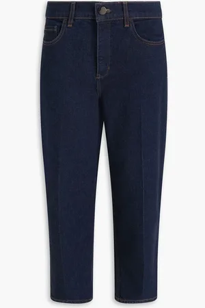 THEORY Treeca cropped high-rise tapered jeans - Blue - 28
