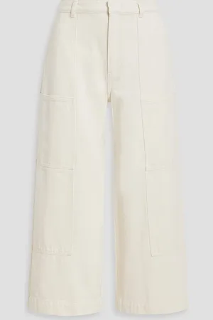 Vince Cropped high-rise cargo jeans - White - 29