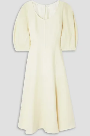 Chloé Wool and cashmere-blend midi dress - White - FR 40
