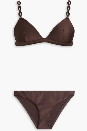 ZIMMERMANN Triangle bikini - Brown - 3 A