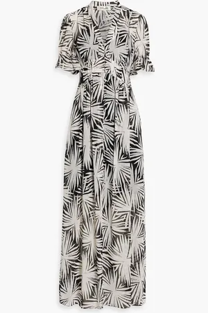 Diane von Furstenberg Erica printed chiffon maxi dress - - US 10