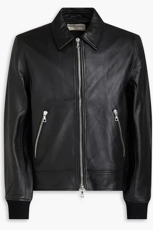 OFFICINE GENERALE Layvin leather jacket - - L