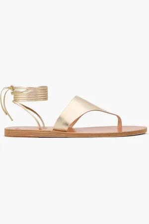 Ancient Greek Sandals Nychta metallic leather sandals - Metallic - EU 37