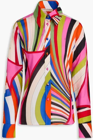 Puccini Printed cotton shirt - - IT 44