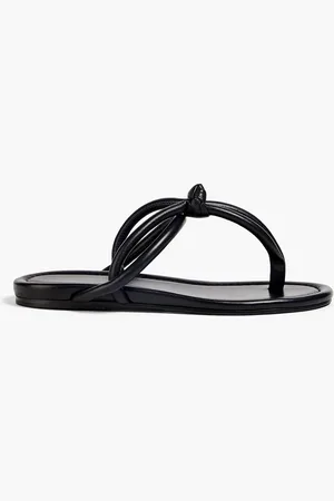 Fabiana Filippi Knotted leather flip flops - - EU 37.5