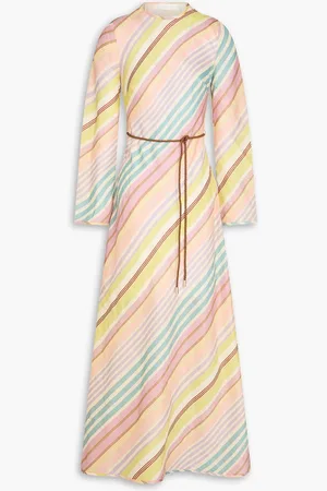 ZIMMERMANN Striped linen maxi dress - - 0
