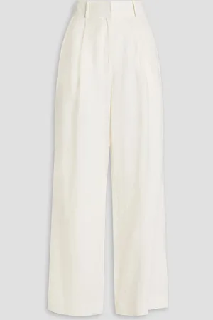 Simkhai Tavar pleated linen wide-leg pants - White - US 4