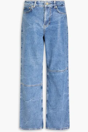 Ganni High-rise wide-leg jeans - Blue - 26