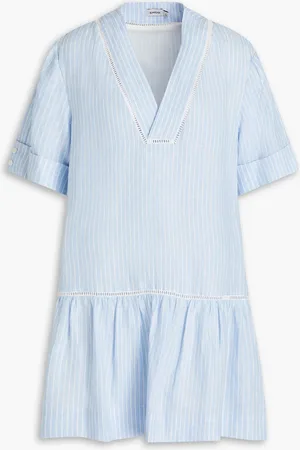 Simkhai Jori striped linen mini dress - Blue - S
