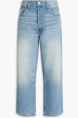 RE/DONE Cropped wide-leg jeans - Blue - 24