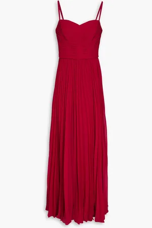 ZAC Zac Posen Pleated chiffon gown - Red - US 0