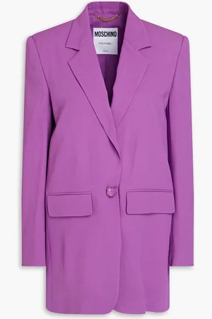 Moschino Crepe blazer - Purple - IT 46