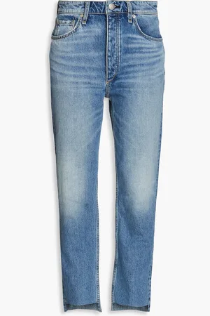 RAG&BONE Nina cropped high-rise slim-leg jeans - Blue - 24