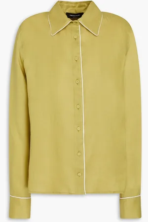 Fabiana Filippi Linen shirt - Green - IT 38