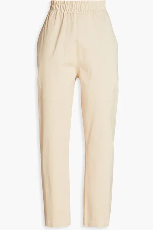 GENTRYPORTOFINO Stretch-cotton twill tapered pants - Neutral - IT 40