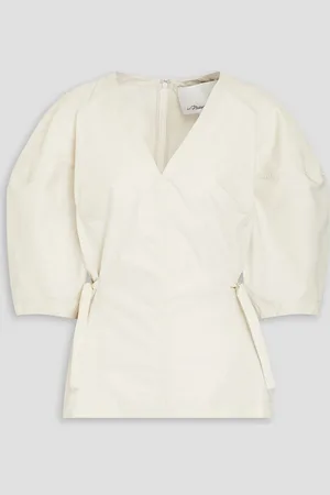 3.1 Phillip Lim Cotton-blend poplin top - White - US 6