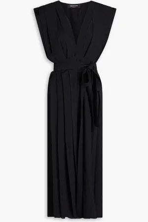 Fabiana Filippi Pleated crepe midi dress - - XS