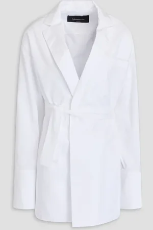 Fabiana Filippi Cotton-poplin wrap jacket - - IT 36