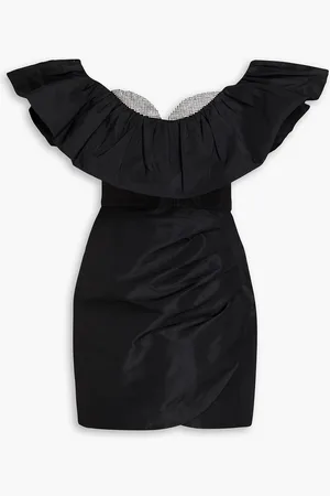 Rebecca Vallance Homecoming off-the-shoulder embellished taffeta mini dress - - UK 6