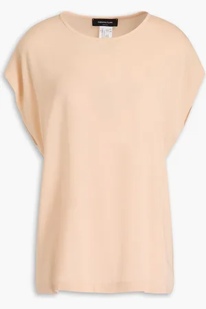 Fabiana Filippi Sablé bead-embellished stretch-crepe top - Orange - IT 40