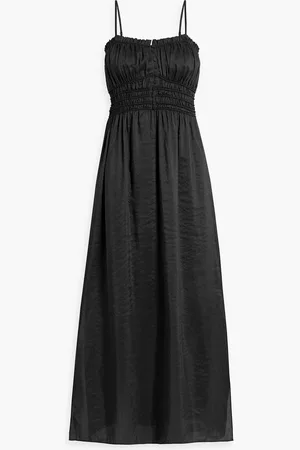 Frame Ramie and silk-blend jacquard maxi slip dress - - XS