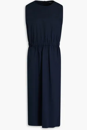 Fabiana Filippi Cotton-poplin midi dress - Blue - IT 44