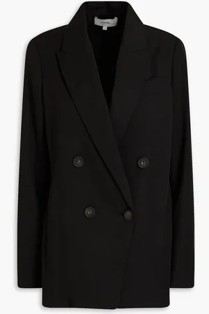 Vince Double-breasted TENCEL™-blend twill blazer - - US 2