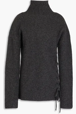 Altuzarra Cable-knit merino wool-blend turtleneck sweater - Gray - S
