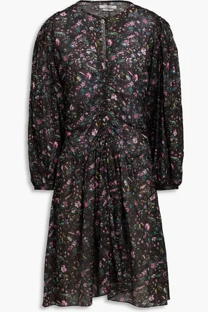 Marant Etoile Marili floral-print cotton-voile mini dress - Gray - FR 36