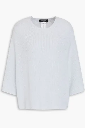 Fabiana Filippi Metallic cotton-blend sweater - Gray - XS